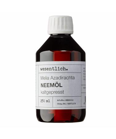 Kaltgepresst Neem Oil 250ml - 100% Pure Niemöl (Melia Azadirachta) from Essentiel.