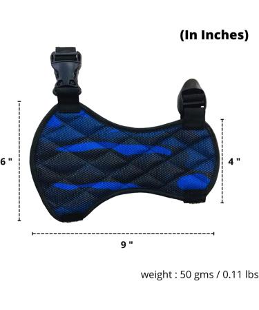 Star Quick Links Archery Arm Guard - 3 Layer Safety, Adjustable Clips - Blue - Buy Online on GoSupps.com