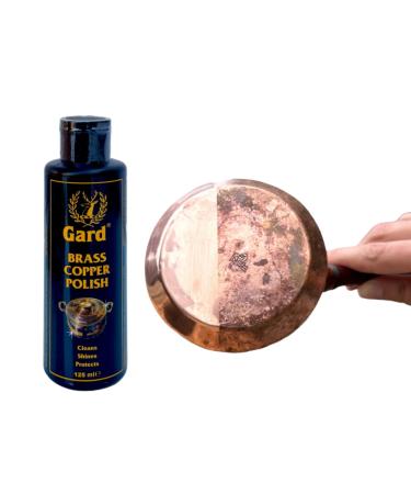 Copper Brass Cleaner and Polish - Copper Cleaner for Pots and Pans - Aluminum Polishing Compound - Chrome Polish - Copper Polishing Cream - Brass Polish Cleaner - Aluminum Brightener 4.2oz(125ml)
