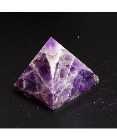 55mm Natural Pyramid Dream Amethyst Pyramid Quartz Crystal for Home Decoration 1pc Room Decoration Stone Mineral Specimen