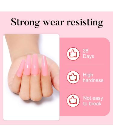 AIMEILI Nail Extension Gel 30ML Pink False Nail Gel Acrylic Gel Builder Nail Gel UV LED Nail Enhancement Gel Nail Thickening for DIY Salon Nail Art Design 041 - Buy Online on GoSupps.com