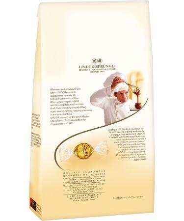 Lindt LINDOR White Chocolate Truffles 150-Gram Bag - Buy Online on GoSupps.com