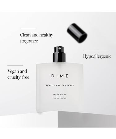 Dime Beauty Perfume Malibu Night 1.7 oz / 50 ml - Light and Floral Musk Scent Hypoallergenic Clean Perfume Eau de Toilette For Women 1.7 Fl Oz (Pack of 1) - Buy Online on GoSupps.com