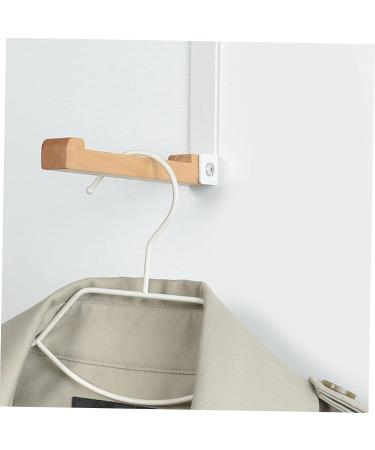 CIYODO Door Hook Closet Hooks for Wall Vinyl Siding Hooks Cement Over Door Towel Rack Solid Wood Towel Hook 17.5X16CM Black - Buy Online on GoSupps.com