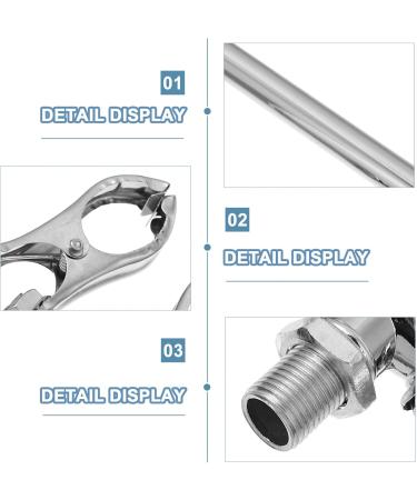 Buy Moxibustion Clip Mugwort Burner - Stainless Steel Moxa Stick Holder 16x6.5 cm for Moxa-Sticking Support - Buy Online on GoSupps.com