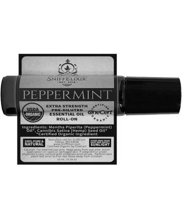 Organic Peppermint & Hemp Seed Oil Rollon for Headache & Pain Relief - Metal Rollerball - Made in USA - Buy Online on GoSupps.com