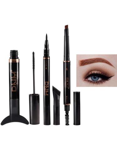Yiida Eye Make-Up Set | Waterproof Black Mascara & Natural Look Eye Make-Up | Long-Lasting & Thickening Professional Kit - Buy Online on GoSupps.com