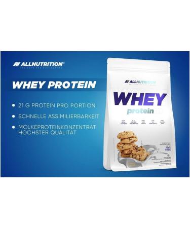 ALLNUTRITION Whey Protein 908g Pack of 1 Whey Protein Powder Muscle Building with Branched Amino Acids BCAA (Chocolate Cookies) - Buy Online on GoSupps.com