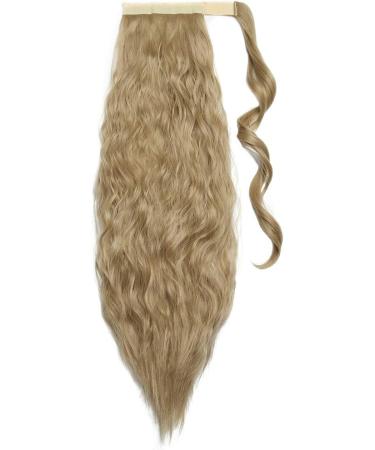 Curly Wrap Around Ponytail Hair Extension | 20-26 inches | Ash Blonde - 20 Inch - Buy Online on GoSupps.com