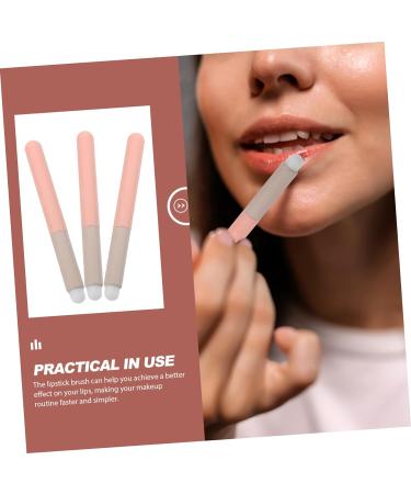 minkissy 3pcs Lip Brush Makeup Brush Lip Applicators Lipstick Applicator Lip Gloss Applicator Lipstick Brush Applicator Women Makeup Tools Artificial Fiber Smudge Stick Portable Miss 12.00X1.20X1.20CM As Shown - Buy Online on GoSupps.com