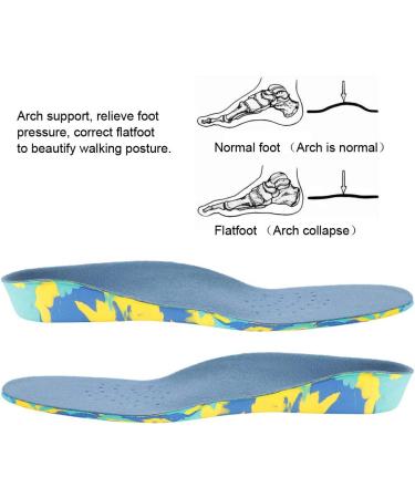 Orthopedic Insoles for Children - Supportive Eva Inserts for High Foot Vaults | Plush XL Blue Soles - Buy Online on GoSupps.com