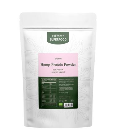 Organic Hemp Protein Powder 1kg Hemp Isolate 50% Protein Hemp Cold Pressed Hemp Seeds Powder a Keto Ingredient Certified Organic Kosher Vegan 1 kg (Pack of 1)