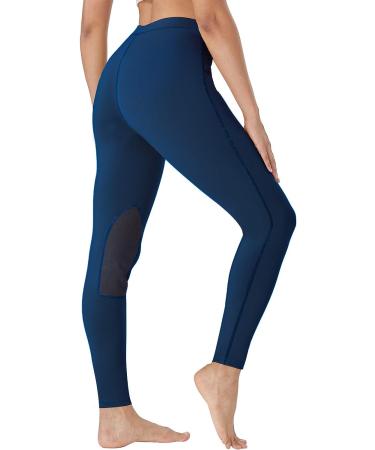 FitsT4 Kids Horse Riding Tights Performance Knee Patch Pull On Equestrian Schooling Riding Pants Teal X-Small - Buy Online on GoSupps.com