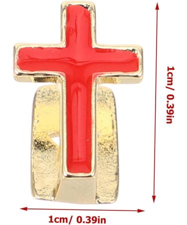 CALLARON 2pcs Cross Braces Dreses Decor Grill for Teeth Rapper Props Teeth Grills The Cross Small Cross - Buy Online on GoSupps.com