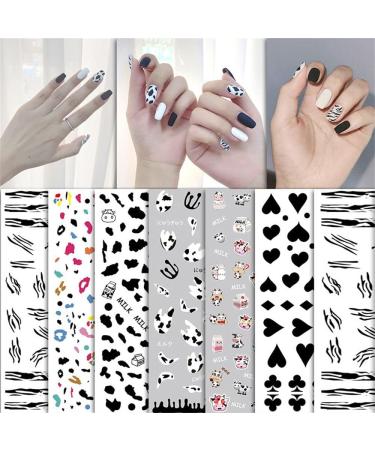 Women Fashion Manicure Sticker DIY Beauty Manicure Nail Stickers Nail Foil Milk Pattern Palm Pattern(F) - Buy Online on GoSupps.com