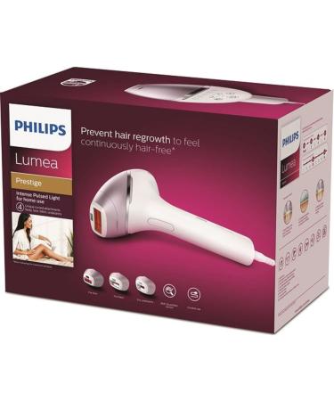 PHILIPS Lumea Prestige BRI947/00 Corded IPL Hair Removal Device with SenseIQ and 4 attachments for Body Face Bikini & Underarms Pack Of 1 1.12 Kg - Buy Online on GoSupps.com