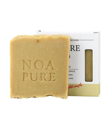 NOA PURE Natural Honey Pollen Bar Soap - Vegan Cold Pressed Moisturizing Soap with Essential Oils for Face Hand & Body - All Natural Ingredients - Buy Online on GoSupps.com