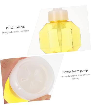 Ciieeo Flower Sparkling Bottle - Milk Cleansing Milk Facial Bubble Maker Tool | Foamer Device Cup | Yellow 9.7x9.7x16.3cm - Shop Internationally - Buy Online on GoSupps.com