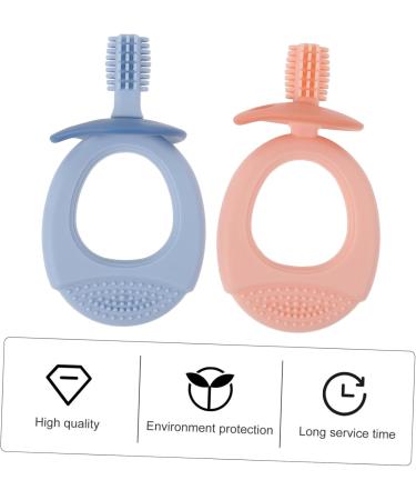 Beavorty Silicone Toothbrush Set for Infants - 2 Molar Chewing Toys & Teeth Cleaning Tools - Buy Online on GoSupps.com