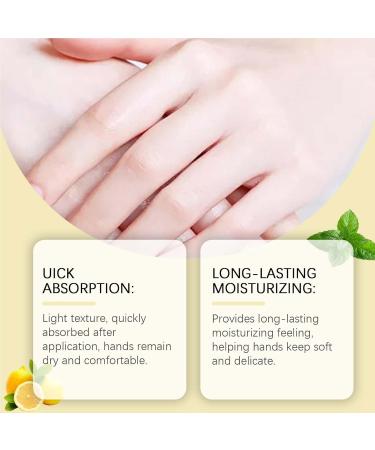 Byuexhp Organic hand cream 30 g hand lotion with lemon scent for care softening skin cream for home on the road work travel nights daily use all skin types - Buy Online on GoSupps.com