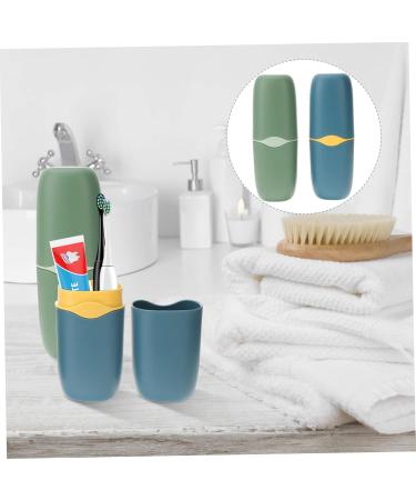 Beaupretty Travel Toothbrush Set - 2 Racchanters with Case & Cup for Outdoor Use | Ideal for International Travelers - Buy Online on GoSupps.com