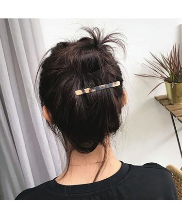 LUFOX 2 Pcs Handmade Celluloid Onyx Hair Pins - Elegant 4 Inch Hair Barrettes for Women/Girls - Buy Online on GoSupps.com