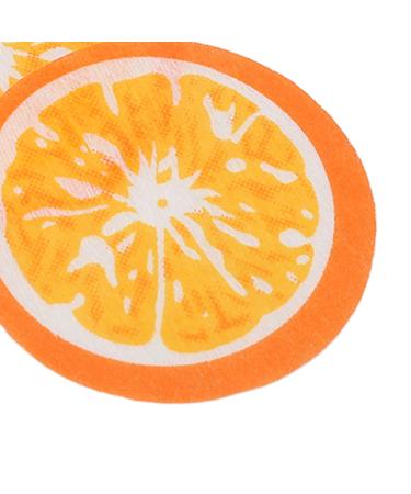 Orange Face Mask Sheets - 10pcs Pure Cotton DIY Extra Coverage Boost Absorption for Radiant Skin - Buy Online on GoSupps.com