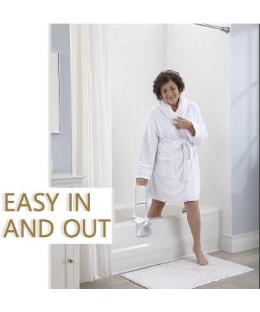UNLICON Medical Adjustable Bathtub Safety Rail - White Grab Bars for Seniors and Elderly - Buy Online on GoSupps.com