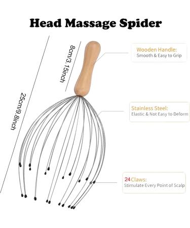 24-Finger Head Massage Spider - Ultimate Scalp Massager & Back Scratcher | Perfect Gift for Men & Women - Buy Online on GoSupps.com