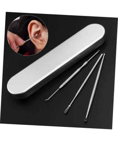 DOITOOL 3pcs Stainless Steel Ear Spoon Set - Ear Wax Cleaner and Remover for Humans - Silver Earmuffs - Buy Online on GoSupps.com