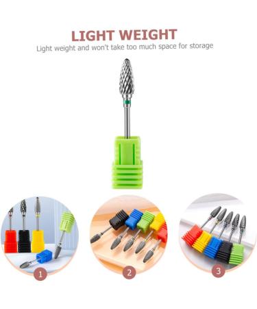 SOESFOUFU Nail Polisher Nail Grinding Drill Bit Metal Drill Bit Manicure Nail Art Tools Electric Nail File Manicure Tools Nail Bits for Nail Drill Multi-functional Nail Bits Major 7x1.3cm As Shown 3 - Buy Online on GoSupps.com