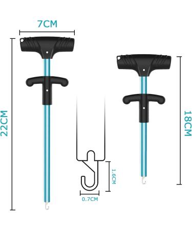 Aluminum Fish Hook Remover Tool - Easy Reach, Portable & Fast Decoupling, No Injury - Pro Fishing Hooks Extractor for Squeeze-Out, Blue - Buy Online on GoSupps.com