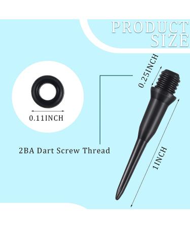 600 Pieces 2BA Thread Dart Tips & Rubber O Rings Set with Storage Box - Dart Shaft Replacement Kit in Classic Black - Buy Online on GoSupps.com