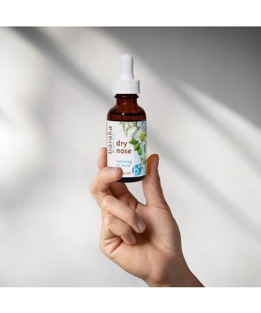 Baraka Dry Nose Nasal Oil Hydrating Nose Moisturizer for Dry Nasal Passages Organic Essential Oils (Cardamom Everlast German & Roman Chamomile) in Sesame Oil Base 1-Pack (1-oz Dropper Bottle) Single - Buy Online on GoSupps.com