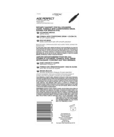 L'Oreal Paris Age Perfect Lash Magnifying Mascara Black - 0.28 oz | Washable Mascara - Buy Online on GoSupps.com