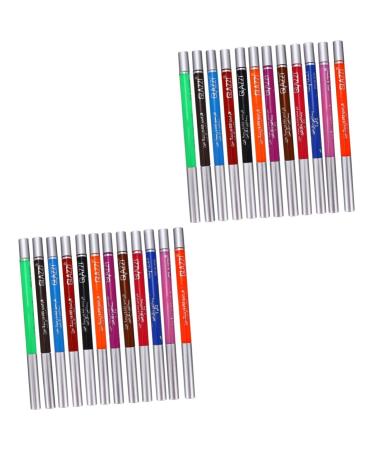 Beavorty 24 Pcs 1 Set Shadow Set Waterproof Eyeshadow Eye Liner Kit Makeup Kit Telescopic To Rotate 1 count (Pack of 1) Colorfulx2pcs