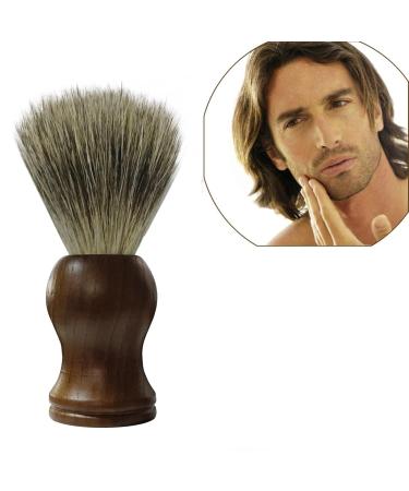 Shaving Barber Pure Brush Hair Wooden Brush with Replaceable Blades Brown One Size | Premium Shaving Accessories for Men - Buy Online on GoSupps.com