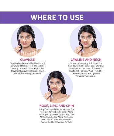 Nykaa Naturals Amethyst Face Roller - Diminish Fine Lines & Wrinkles | Natural Skin Calming Crystals | Tone & Sculpt Skin - 1 pc - Buy Online on GoSupps.com