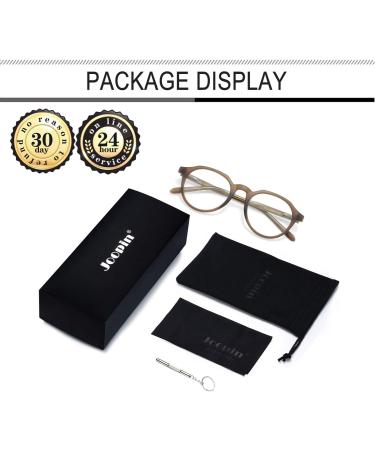Joopin Blue Light Filter Glasses for Men & Women | Vintage Brown Gaming & Computer Glasses - Buy Online on GoSupps.com
