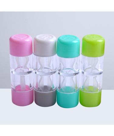 Buy Healifty 4-Piece Mini Travel Contact Lens Storage Container Set - RGP Hard Cases in Pink White Blue & Green - Perfect for Christmas & International Shipping - Buy Online on GoSupps.com