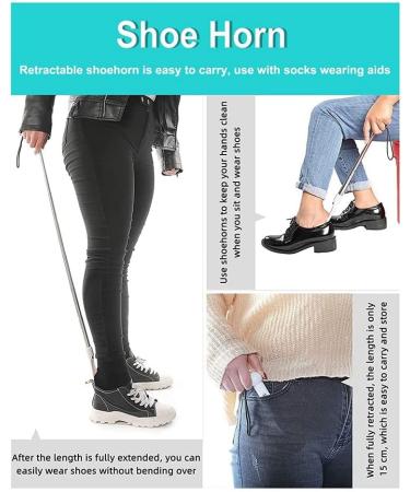 CTWEZOIKMT Schuhl ffel - Adjustable Shoe Horn for Seniors & Pregnant Women | Easy Sock Support Device for Comfortable Wear - Buy Online on GoSupps.com