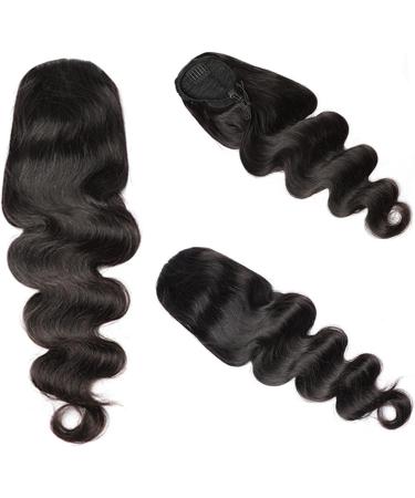 Ponytail Hair Extension 10-30 Inch Wave Black Human Hair Body Wave Drawstring Ponytail Extension Ponytail Hairpiece Clip in Remy Human Hair Extension Ponytail Hairpiece (Color : Natural Color Size 26inch Natural Color - Buy Online on GoSupps.com