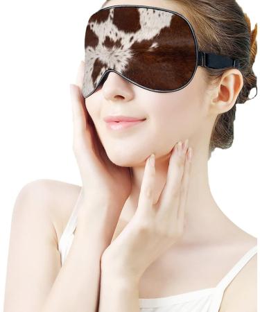 Cowhide Sleep Eye Mask for Men/Women/Kids | Soft Skin-Friendly Eye Sleeping Mask - 100% Light Blocker for Home/Travel/Office - Buy Online on GoSupps.com