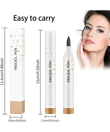 Lovelycat Freckle Pen Faux Freckle Pen Colour Pop Freckle Pen Supernaturally realistic freckles makeup brush Fantastic freckles pen Long-lasting waterproof soft-point absorbent pen for a natural and easy makeup look (Dark Brown) - Buy Online on GoSupps.com