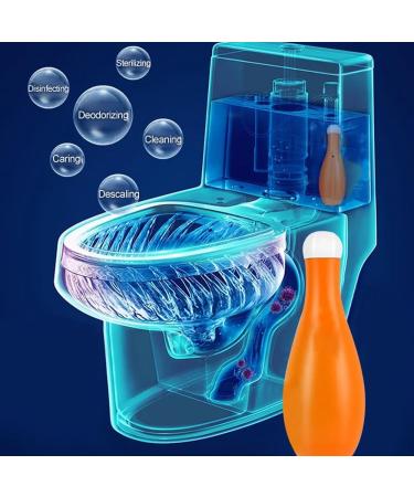 Bowling Blue Bubble Toilet Bowl Cleaner Bowling Long-Lasting Bowl Cleaner In Bottle Toilet Cleaner for Cistern Auto Toilet Bowl Cleaner Toilet Fresheners Deodorizing & Descaling (3 pcs) - Buy Online on GoSupps.com