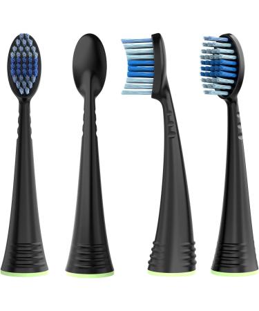 10 Count Replacement Toothbrush Heads with Covers for AquaSonic Electric Toothbrush - Buy Online on GoSupps.com