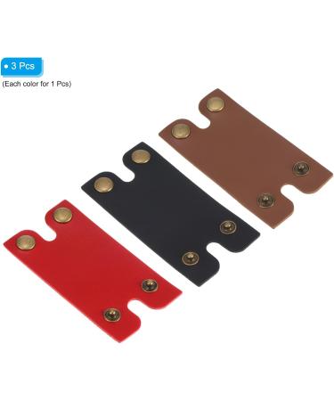 PATIKIL Leather Razor Head Protective Case | 3-in-1 Shaving Tip Cover for Travel | Red Black Brown Options - International Shipping - Buy Online on GoSupps.com