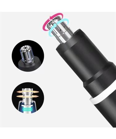 TEMKIN Electric Nose Hair Trimmer | Professional Painless Ear & Nose Hair Removal Clipper | Black Hair Shaver & Brow Trimmer - Buy Online on GoSupps.com