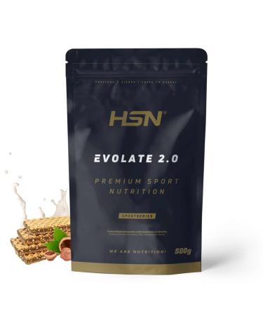HSN HSN Evolate 2.0 Whey Protein Isolate | Hazelnut Cream 500g 17 servings per pack | Whey Protein Isolate CFM + Digestive Enzymes | Non-GMO Vegan Gluten-Free & Soy-Free