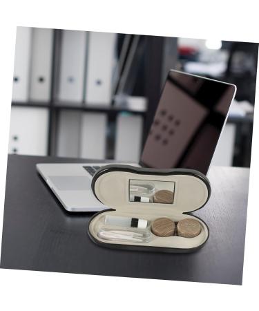 Buy Homsfou 5-Sentence Glasses Case - Travel Glasses & Contact Lens Kit with Metal Mirror | Double Usage Compact & Stylish - Buy Online on GoSupps.com